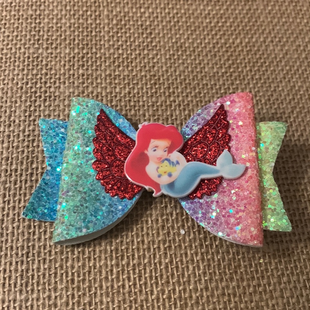 Little mermaid barrette hair clip.